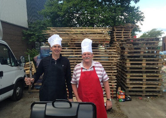 Andrew Danzey and Russell Irving cooking up a storm